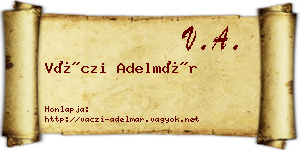 Váczi Adelmár névjegykártya